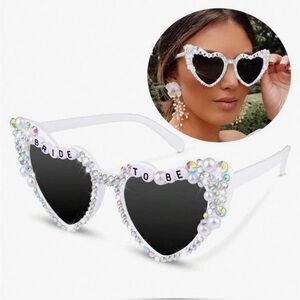 Bride to be rhinestone sunglasses